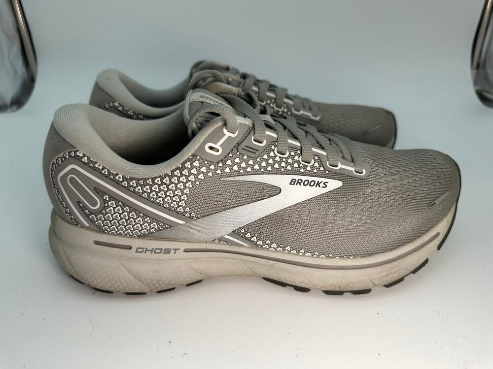 Brooks Ghost 14 1203561B089 Athletic Sneaker Womens 8B Gray Mesh Sports Training